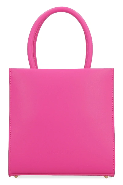 Shop Nico Giani Alice Leather Mini Handbag In Fuchsia
