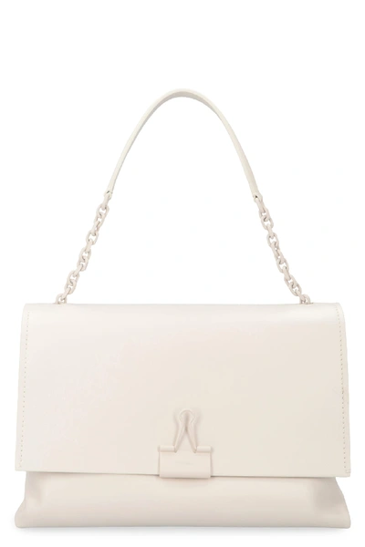 Shop Off-white Soft Binder Clip Shoulder Bag In White