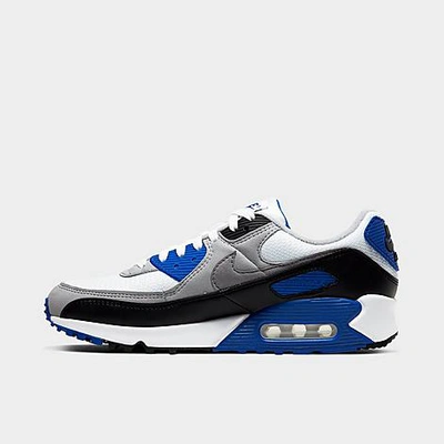 Shop Nike Men's Air Max 90 Casual Shoes In White/grey