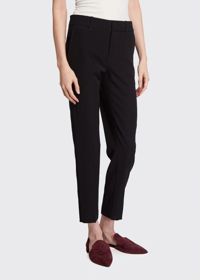 Shop Vince Soft Tailored Ankle Trousers In Black