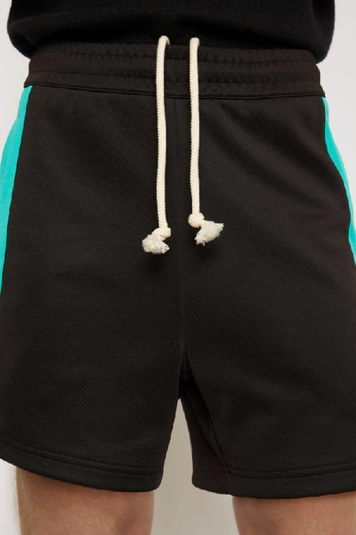 Shop Acne Studios Side-stripe Track Shorts Black