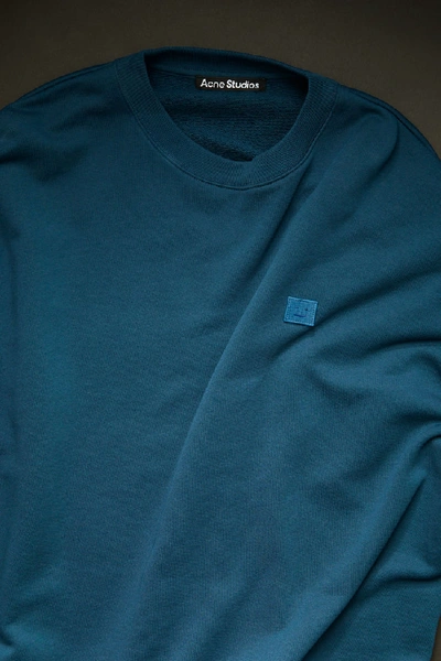 Shop Acne Studios Oversized Sweatshirt Midnight Blue