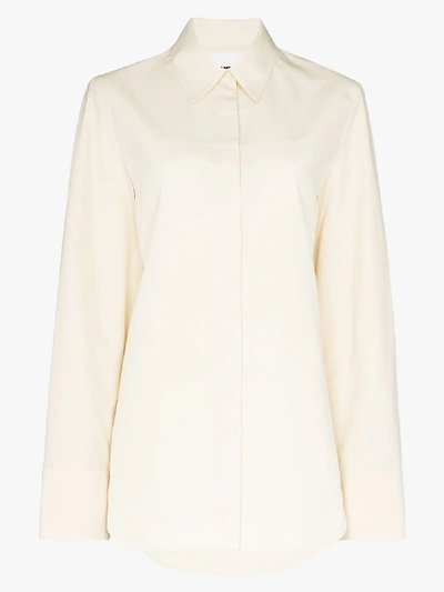 Shop Jil Sander Margarey Button-down Shirt In Neutrals