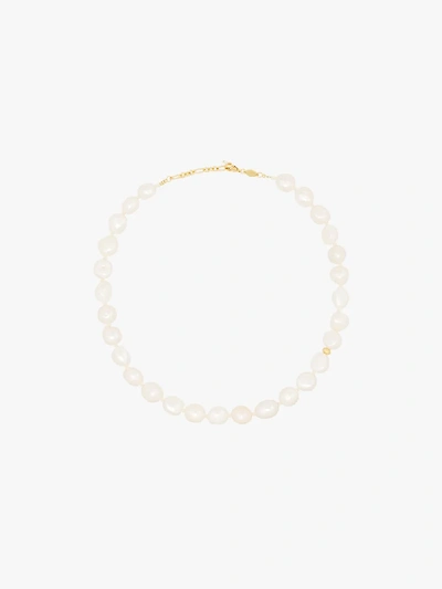 Shop Anni Lu Gold-plated Stellar Pearl Necklace