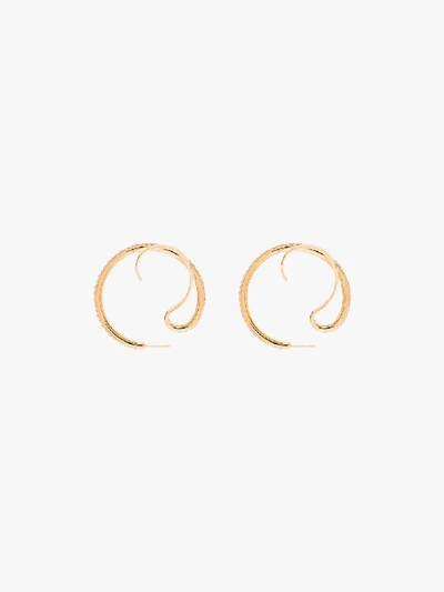 Shop Panconesi Gold-plated Upside Down Crystal Hoop Earrings
