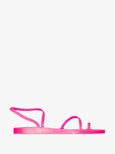 Shop Ancient Greek Sandals Eleftheria Rubber Sandals In Pink