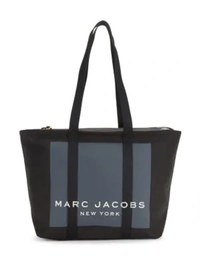 Shop Marc Jacobs Kamala Canvas Logo Tote In Black