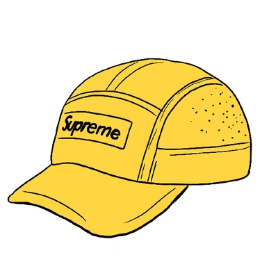 Pre-owned Reflective Ripstop Camp Cap Ss20 Yellow