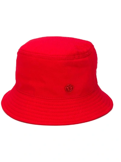 Shop Maison Michel Jason Bucket Hat In Red