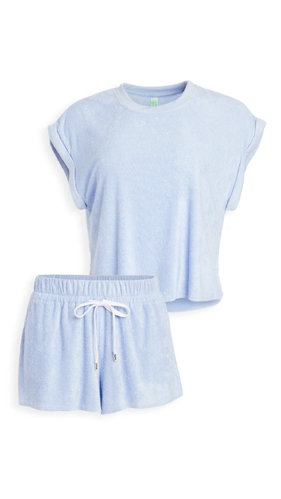 Shop Honeydew Intimates Just Chillin Terry Cloth Pj Set In Cove