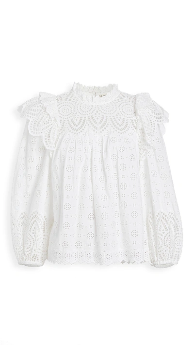 Shop Ulla Johnson Holland Blouse In Pristine