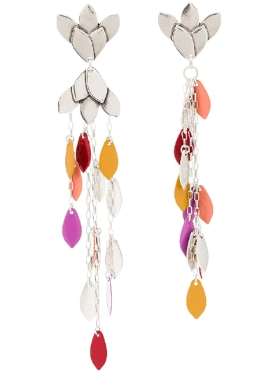 Shop Isabel Marant Silver-tone Drop Earrings In Metallic