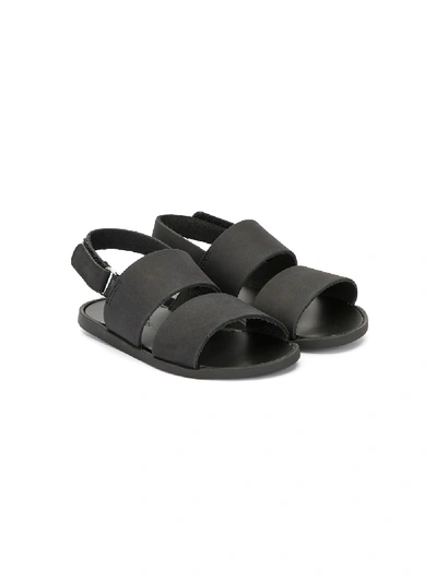 Shop Babywalker Double Strap 10mm Sandals In Black