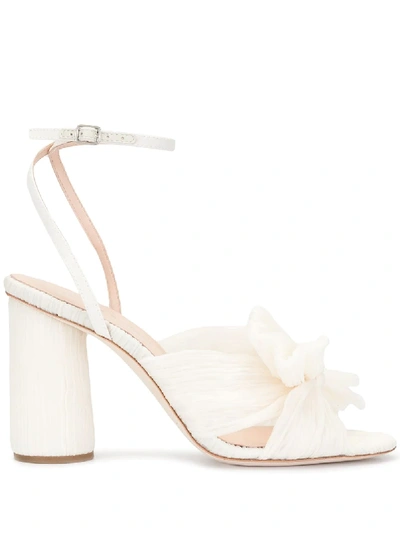 Shop Loeffler Randall Camellia Open-toe Sandals In White