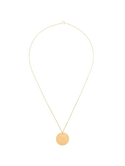 Shop Hermina Athens Gold-plated Virgo Constellation Pendant