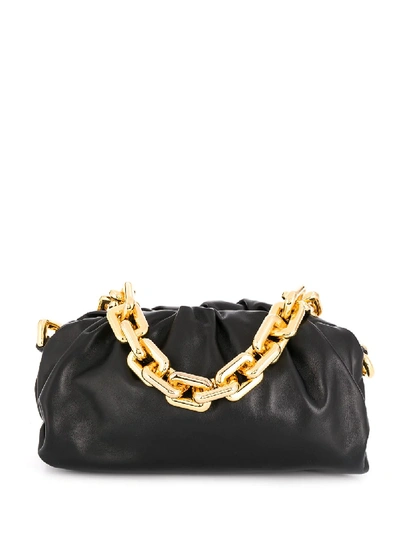 Shop Bottega Veneta The Chain Pouch Shoulder Bag In Black
