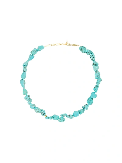 Shop Anni Lu Beach Cocktail 18kt Gold-plated Turquoise Necklace