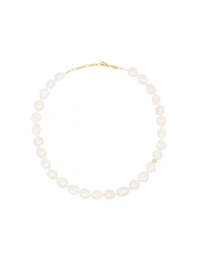 Shop Anni Lu Stellar 18kt Gold-plated Pearl Necklace