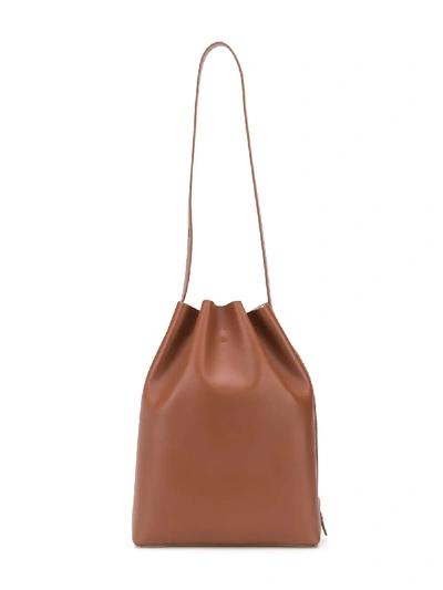 Shop Aesther Ekme Marin Bucket-style Shoulder Bag In Brown