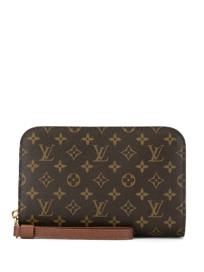 Pre-owned Louis Vuitton 2008  Orsay Clutch In Brown
