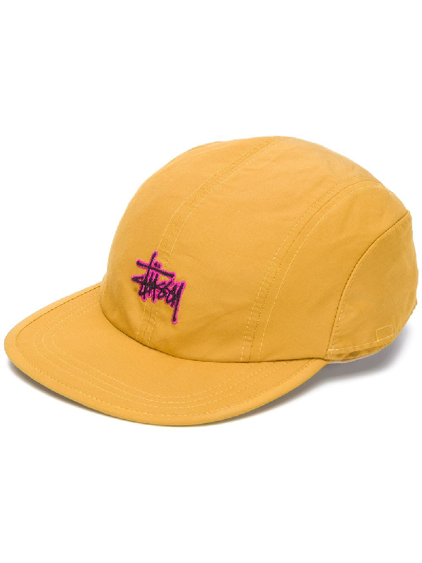 mustard yellow baseball cap