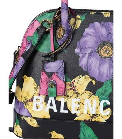 Shop Balenciaga Small Floral Ville Top Handle Bag In Multicolor