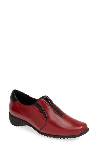 Shop Munro 'berkley' Sneaker In Red Leather