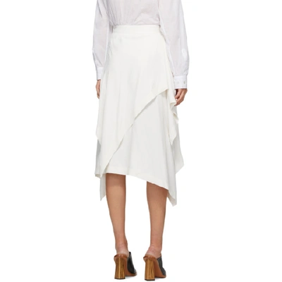 Shop Jw Anderson Off-white Handkerchief Skirt In 002 Off Whi