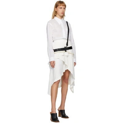 Shop Jw Anderson Off-white Handkerchief Skirt In 002 Off Whi