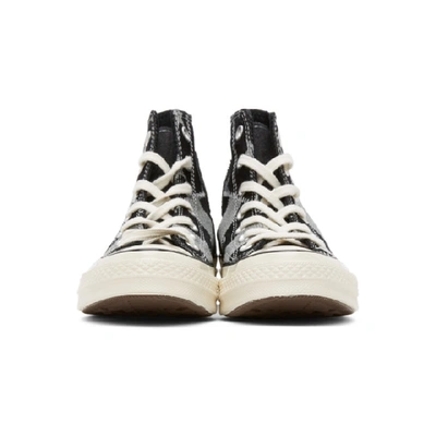 CONVERSE 黑色 CHUCK 70 STARS 高帮运动鞋