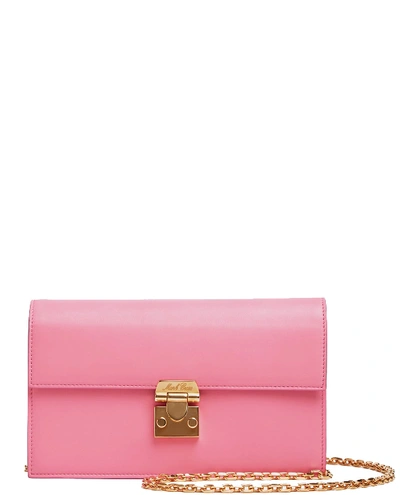 Shop Mark Cross Pink Jacquile Wallet Bag