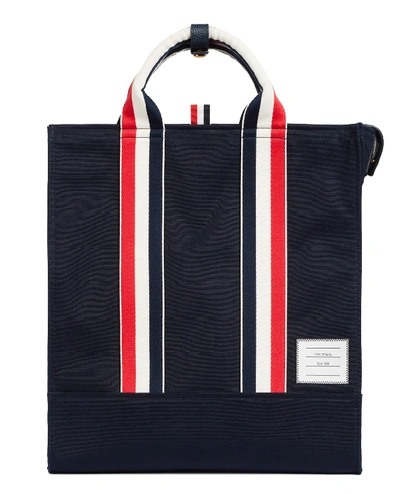 Shop Thom Browne Navy Tote