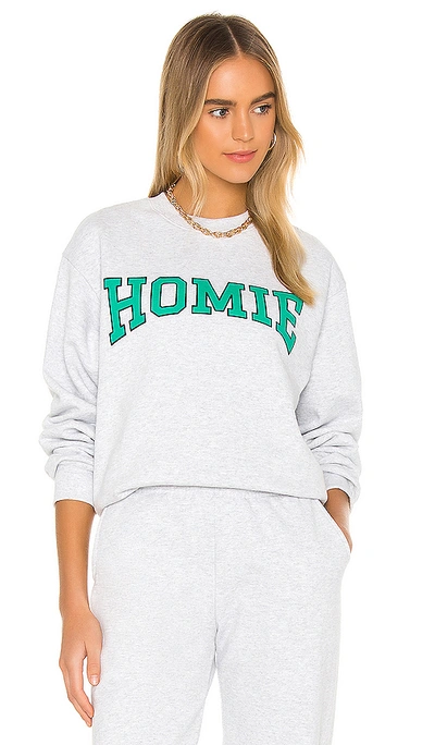 Shop Grlfrnd Homie Sweatshirt In Ash