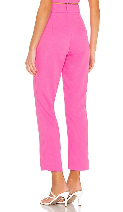 Shop Bardot Therese Buckle Pant In Pink Pop