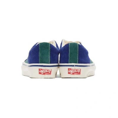 Shop Vans Blue And Green Og Lampin Lx Sneakers In Blue/jungle