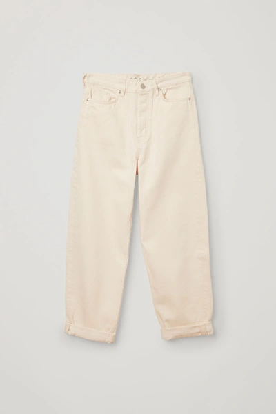Shop Cos Tapered High-rise Jeans In White