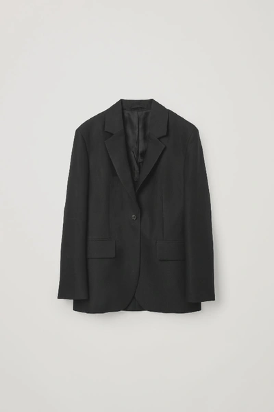 Shop Cos Boyfriend-fit Blazer In Black