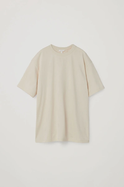 Shop Cos Relaxed-fit T-shirt In Beige