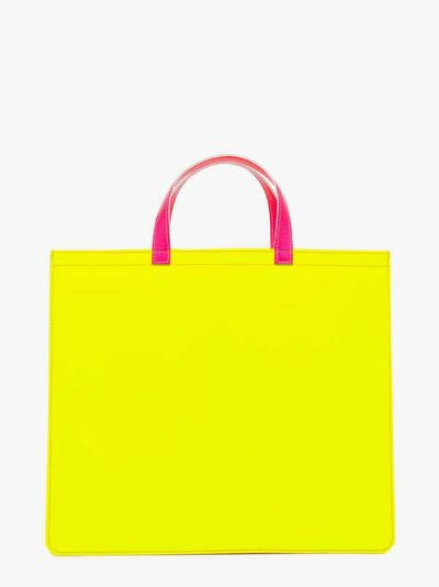 Shop Comme Des Garçons Play Handbag In Yellow