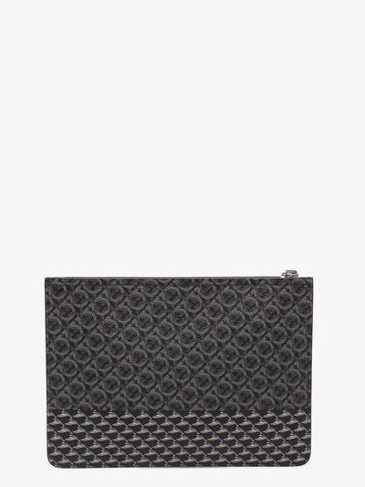 Shop Ferragamo Clutch In Black