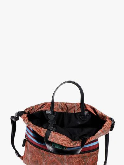 Shop Etro Backpack In Brown