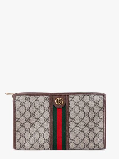 Shop Gucci Ophidia Gg In Brown