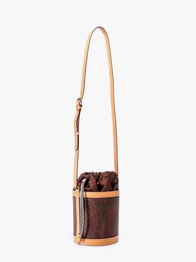 Shop Etro Bucket Bag In Red