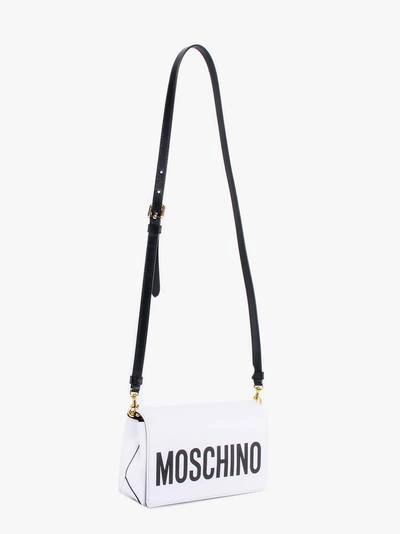 Shop Moschino Shoulder Bag In White