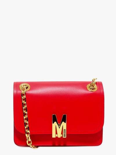 Shop Moschino Shoulder Bag In Red