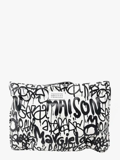 Shop Maison Margiela Clutch In White