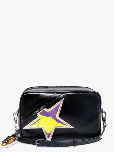 Shop Golden Goose Star Bag In Black