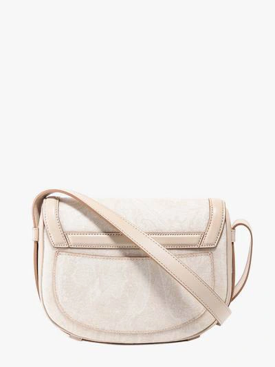 Shop Etro Pegaso Shoulder Bag In White