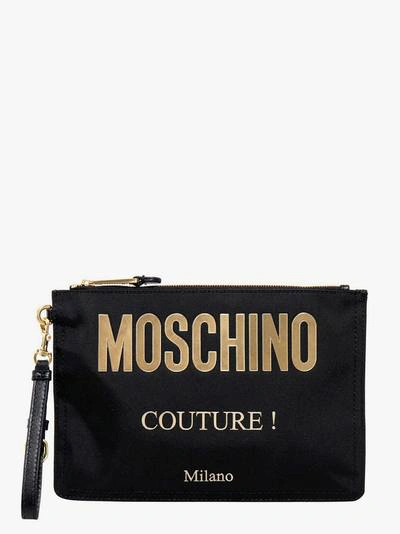 Shop Moschino Clutch In Black