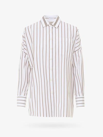 Shop Brunello Cucinelli Shirt In White